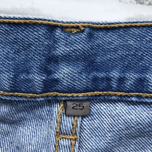 LF The Brand Starter Jeans Ripped Xtreme Distressed Destroyed Button Fly Size 25 - Picture 3 of 14